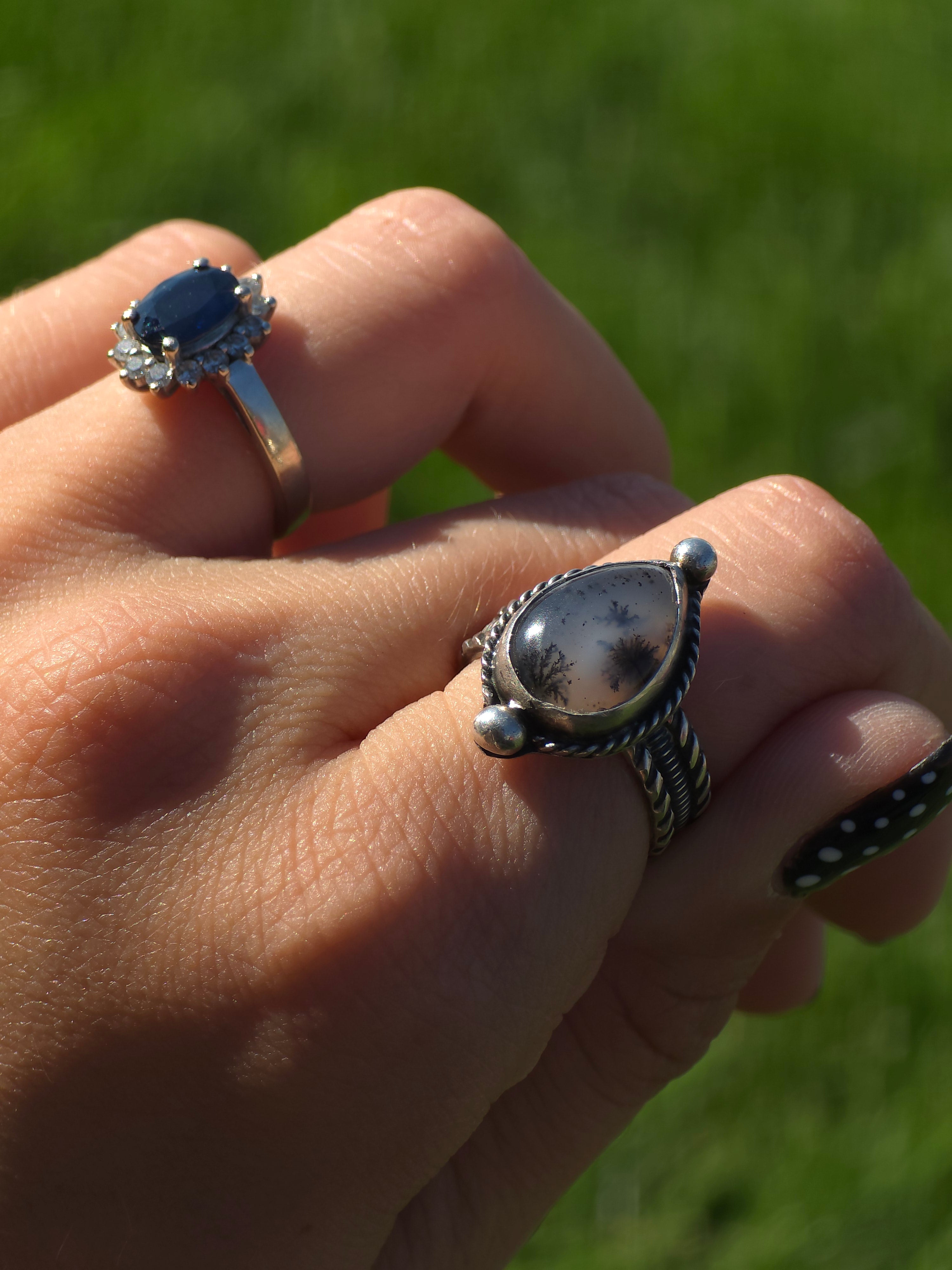 Dendritic Agate Ring