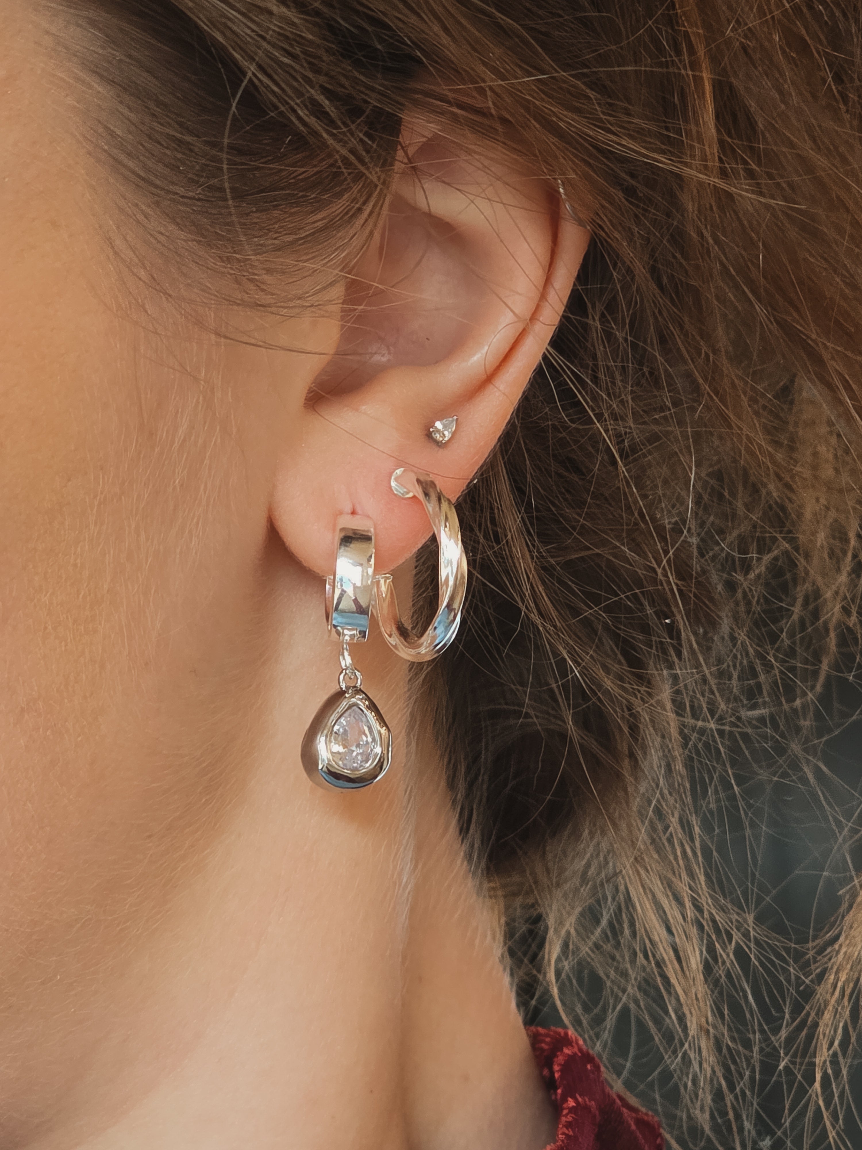 Athena Huggie Earrings