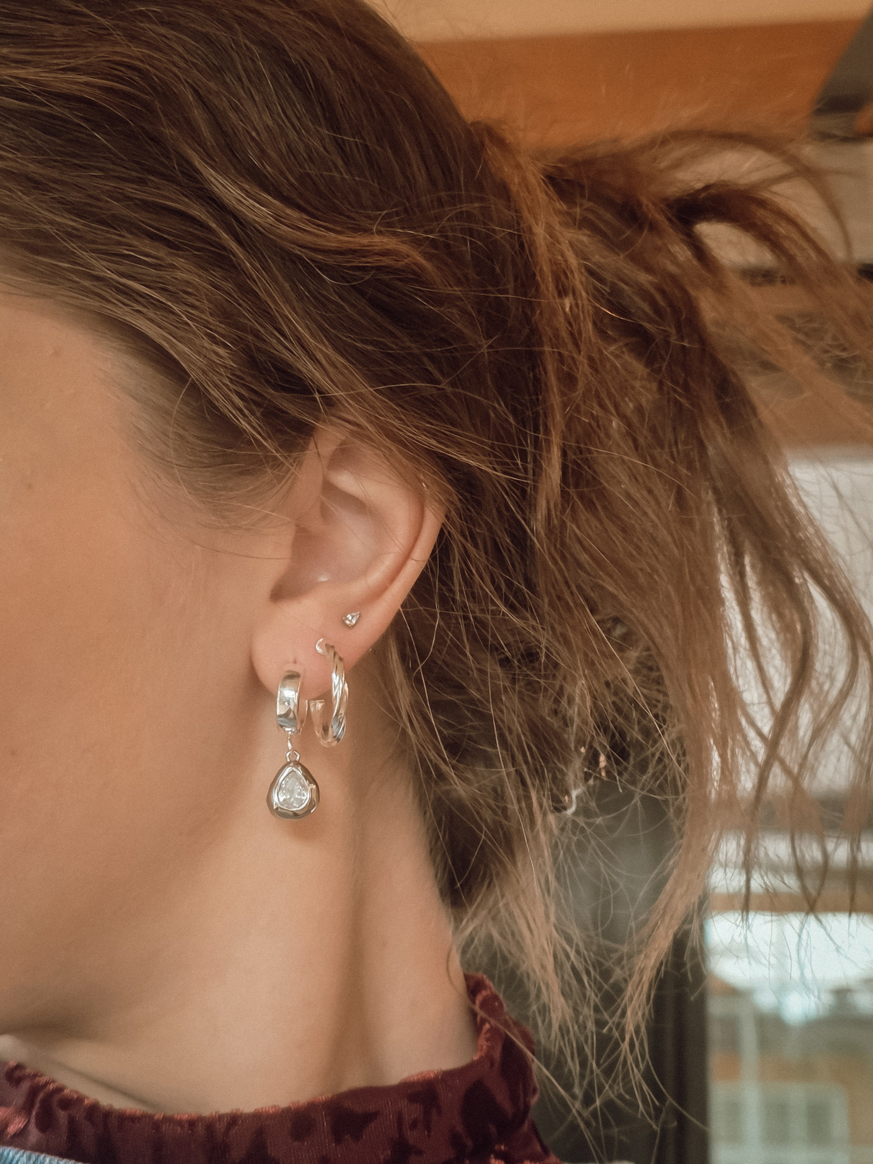 Athena Huggie Earrings