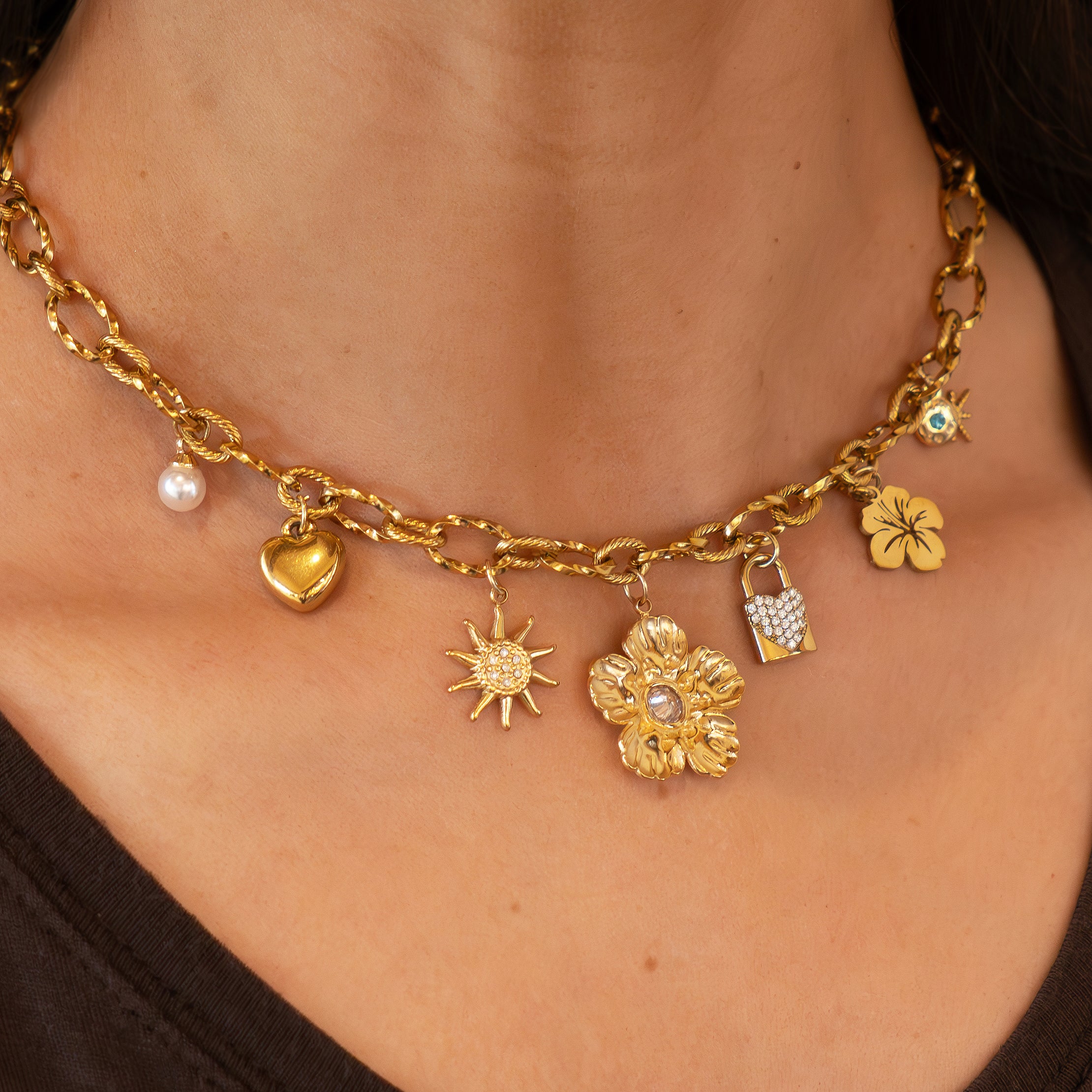 The Golden Hour Charm Necklace