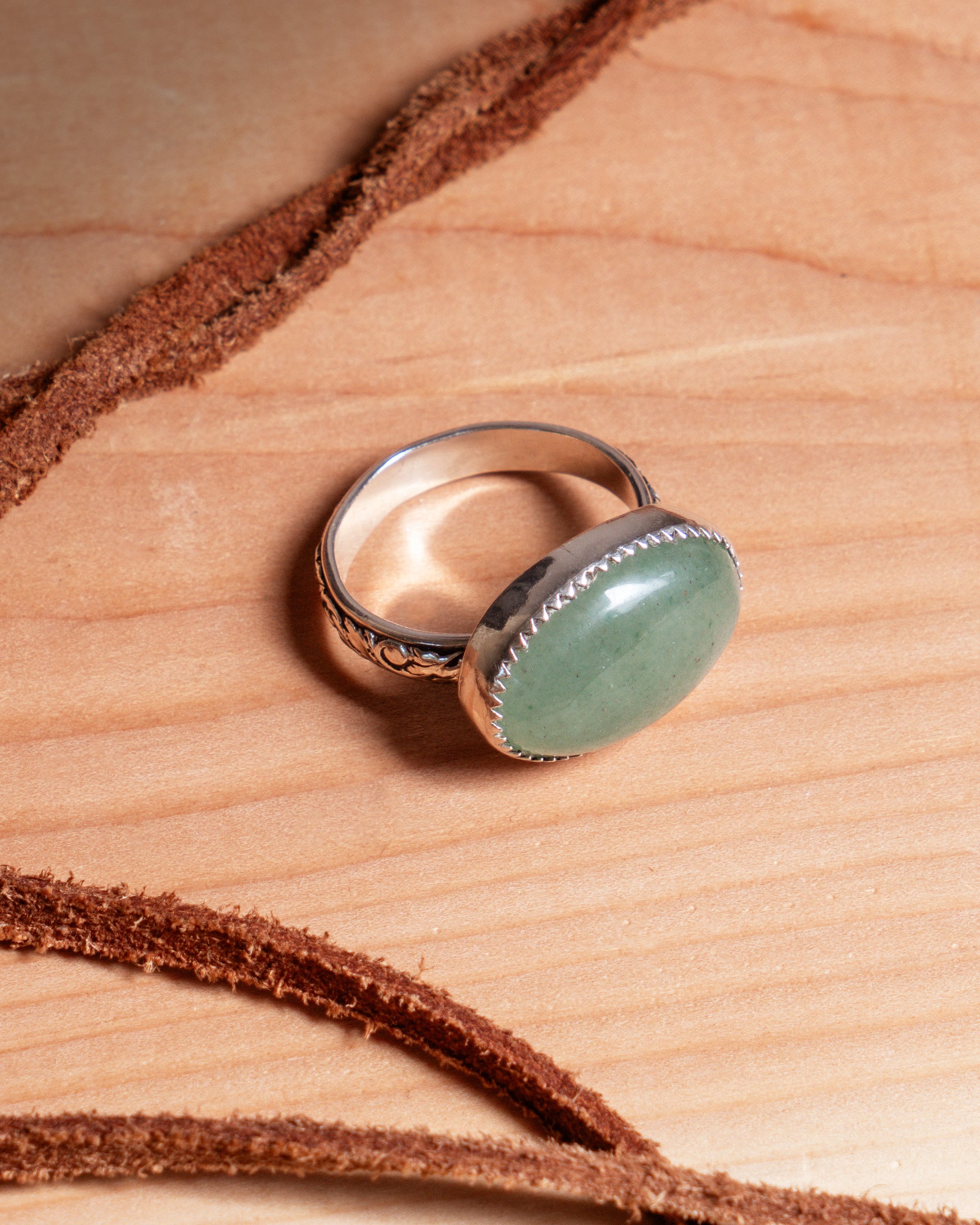 Green Aventurine Ring